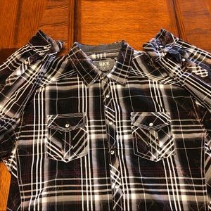 BKE black plaid long sleeve XL Buckle cool